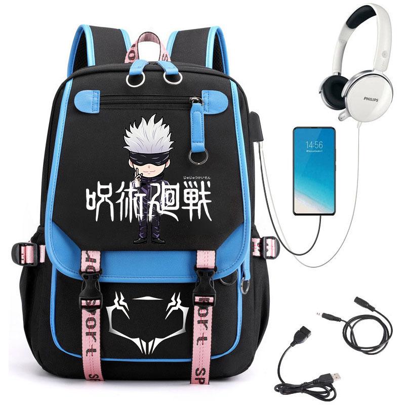 Popular Riman Peripheral Backpack Youth Student School Bag Usb Large Capacity Student Computer Bag