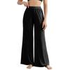 Women's Fashionable Casual Home High,waisted Wide,leg Trousers With A Flowing Drape.