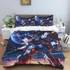 Cartoon/Anime Mobile Suit Gundam-Themed Printed Bedding Set: This soft and comfortable set includes a duvet cover and pillowcase