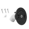 RV Water Filler Cap with Industrial Curved Texture and Reverse Venting Design Suitable for Caravans and Campers