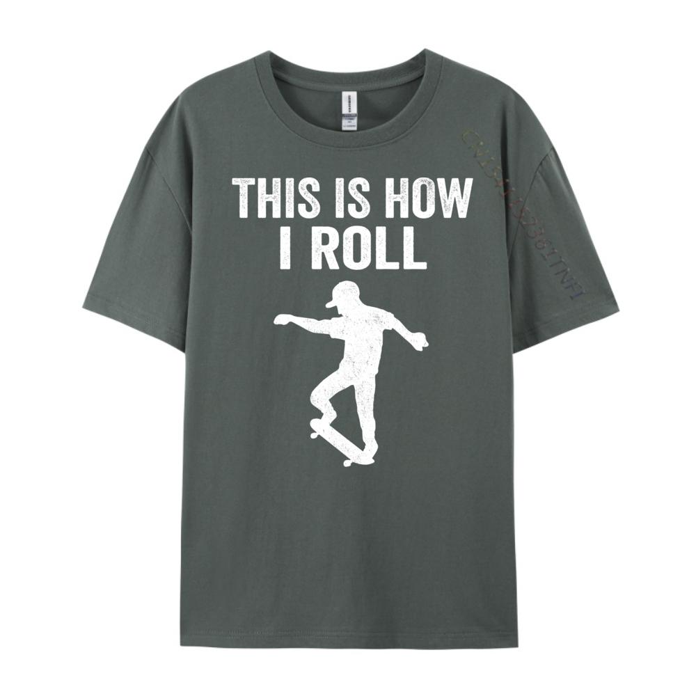 Skateboard Skateboarder Shirt For Men Funny T Shirts New Year Tshirt Character Graphic Cotton Short Sleeve