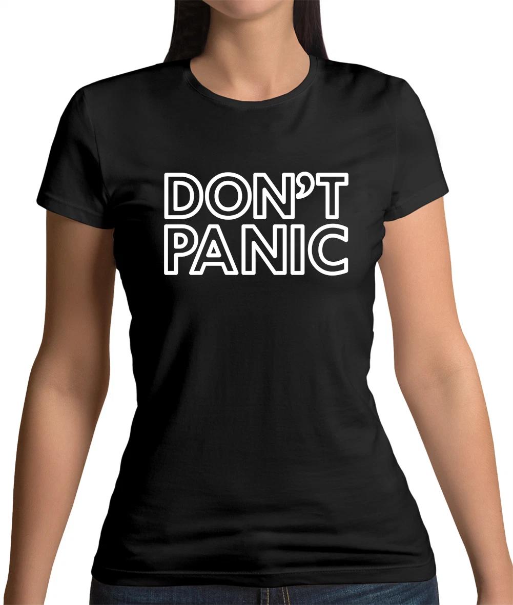 Don T Panic Womens T-Shirt - Hitchhiker - Movie XXXXL
