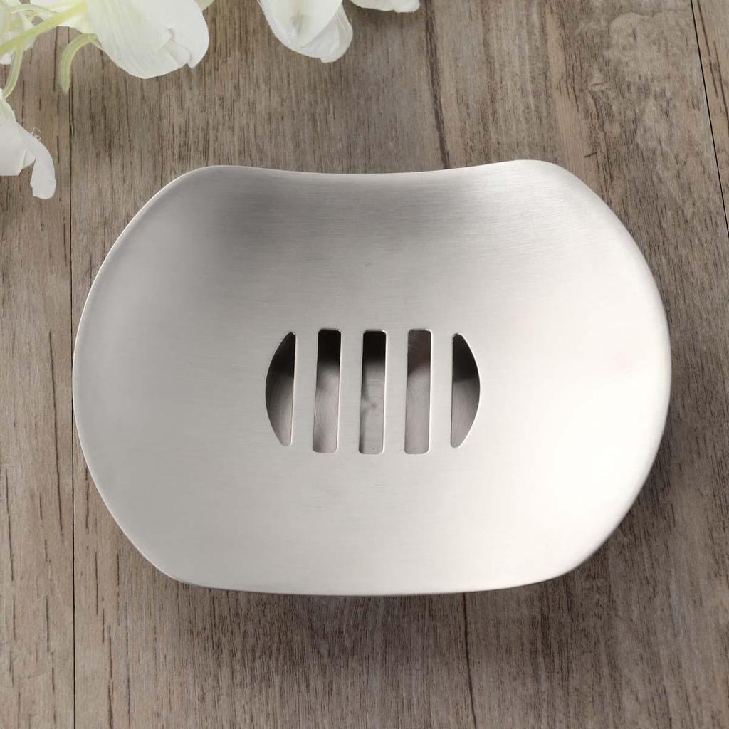 Seifenhalter aus Edelstahl Doppelschichtregal Ablagefach Etui Fliegende Untertasse Schale Box Rostfrei Leicht zu reinigen Küche Badezimmer