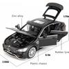 1/32 Benz AMG GT63 Model Car Alloy Diecast Pull Back Toy Car with Sound and Light Door Can Be Opened Toy Vehicle for Kids Gift