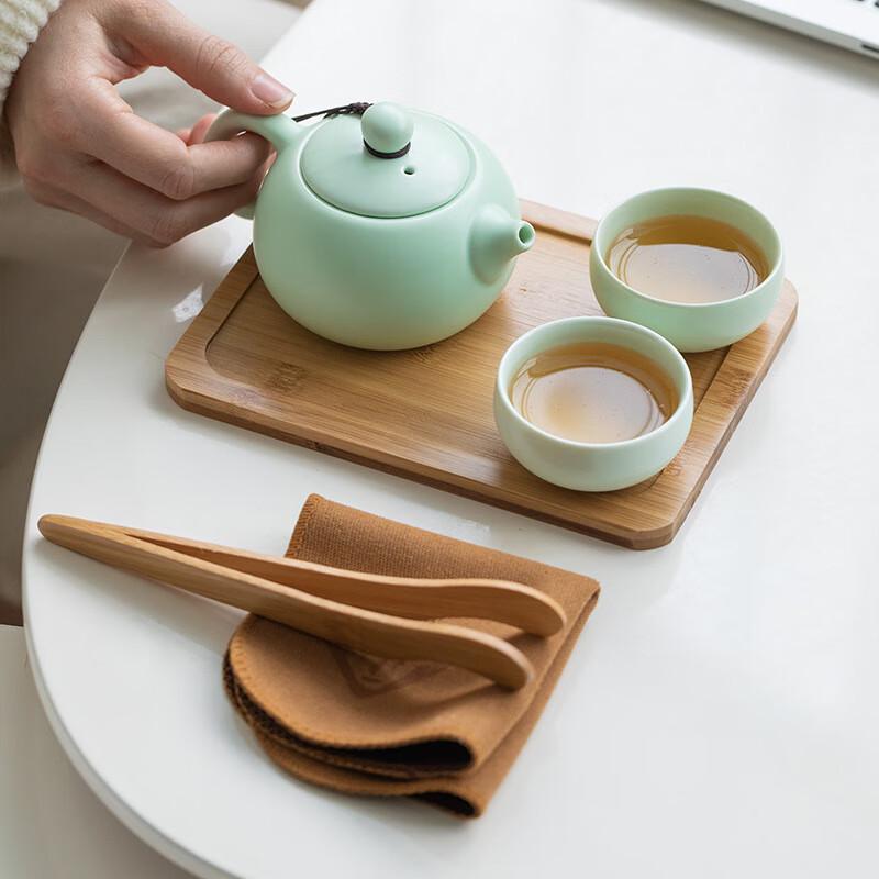 Ding Kiln Ceramic Travel Tea Set