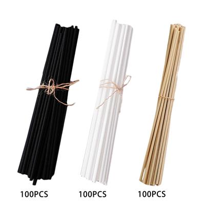 100x Reed Diffuser Sticks 20cm Rattan Reed Sticks Fragrance Reed Diffuser Replacement Sticks for Home Living Room SPA