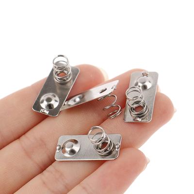 10pc Replacement Metal Batteries Spring Contact Plate Silver Suitable For AAA Batteries Home Tool Accessories