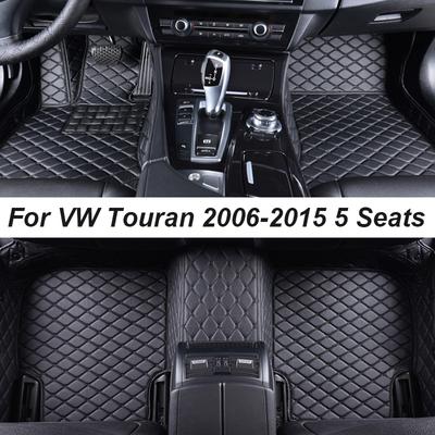 Auto-Fußmatten für VW Touran 2008–2015, DropShipping-Center, Auto-Innenausstattung, 100 % passende Lederteppiche, Fußmatten
