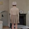 PLAYBOO Wool Like Pleated Skirt W Inner Pants