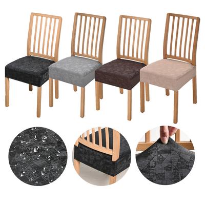 Waterproof Chair Cover PU Leather Seat Cover for Dining Room Elastic Stool Covers Dust-proof Cushion Cover for Home Hotel