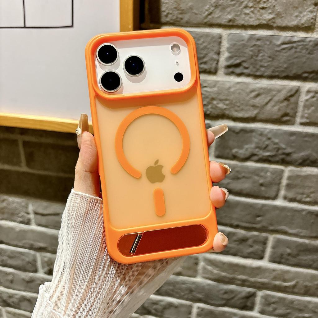 Apple 17Promax Premium Handyhülle mit Ständer & Apple 16Plus Magnetische Schutzhülle mit Hautgefühl