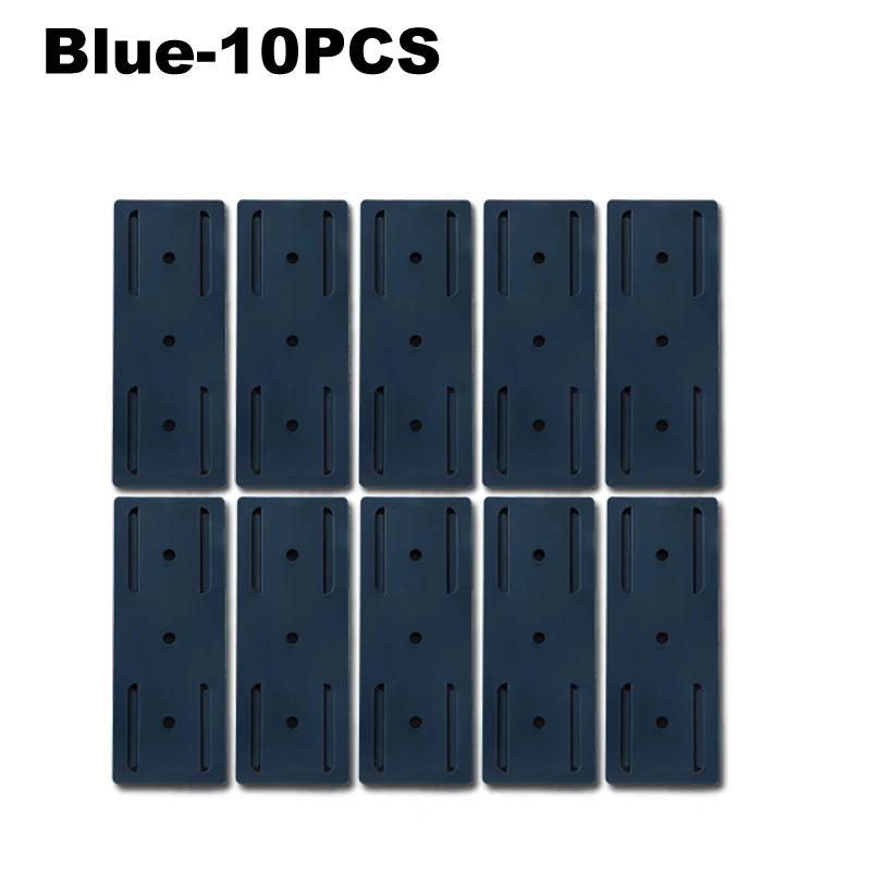 1-30PCS No Drilling Wall Mounted Power Strip Holder Adhesive Socket Organizer Hook Type Removable Plug Board Fixer for Home