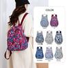 Fashionable Nylon Backpack: Lightweight, Large Capacity, Printed Design for Middle-aged & Elderly Moms or Small School Use