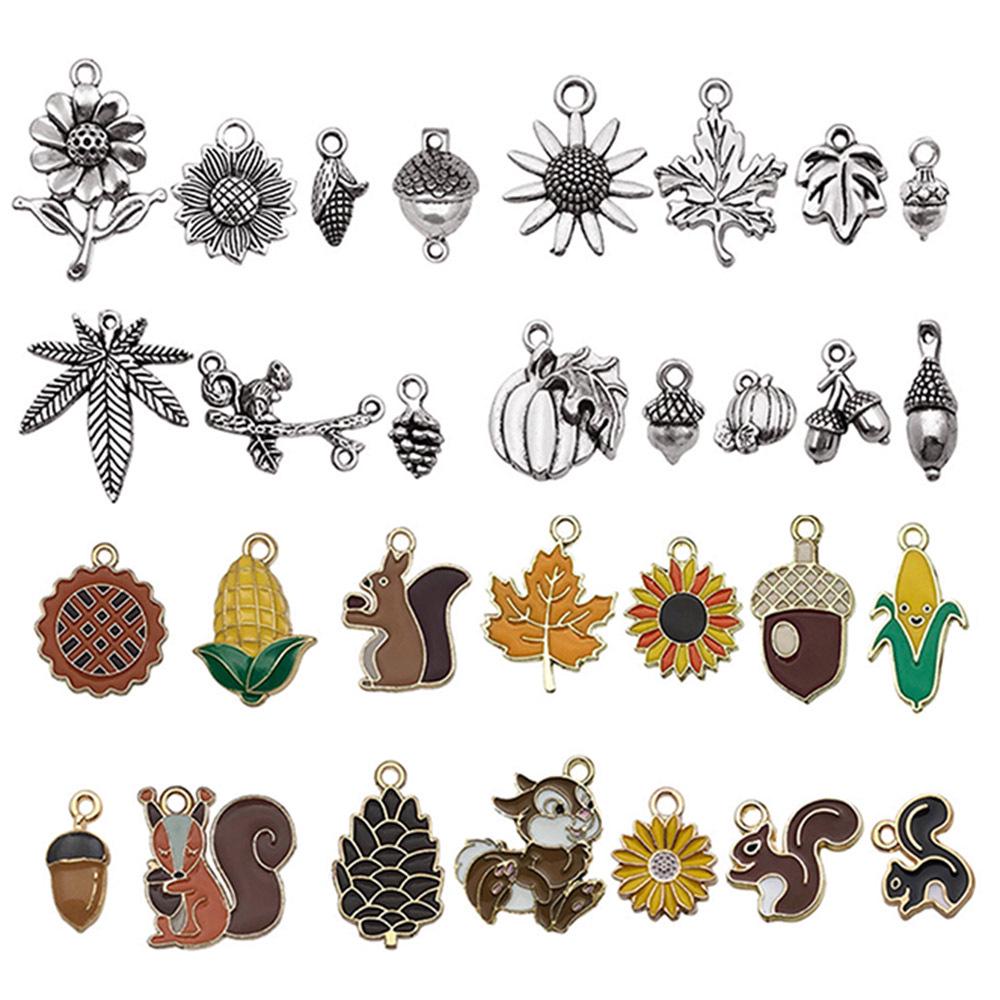 Mushroom House Oil Drop Pendant: 20 Styles for DIY Necklaces, Bracelets, Keychains & Jewelry Accessories