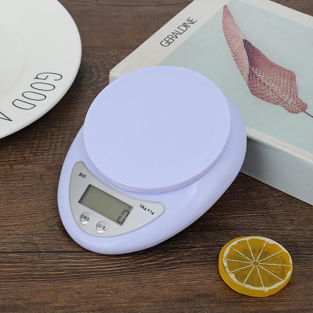 5kg Household Kitchen Small Electronic Scale Baking Kitchen Scale Food Weighing Mini Home Kitchen Scale for Baking Measurement