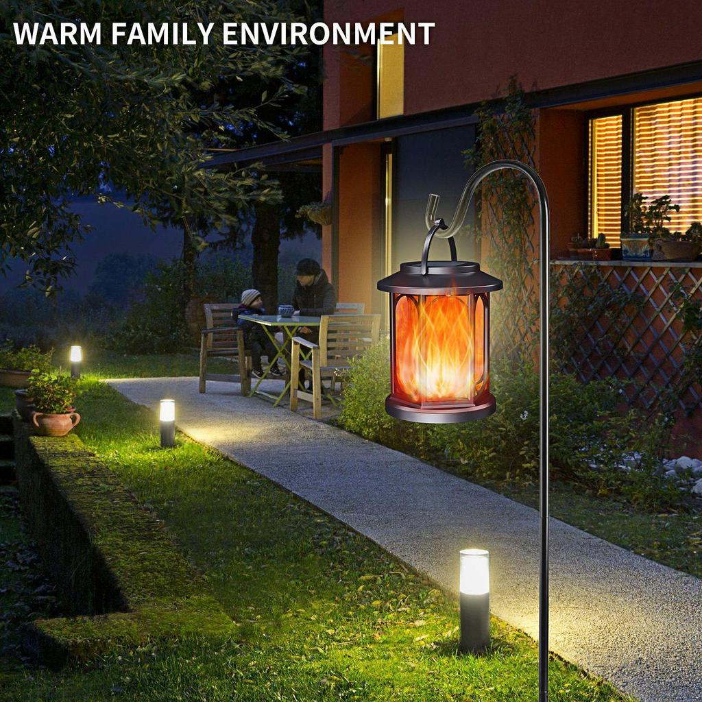 Waterproof Solar Flame Landscape Lantern for Gardens and Pathways