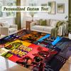 Crystal Velvet Square Rug Custom NameFive Nights at Freddy’s Pattern Non Slip Home Floor Decor Rug