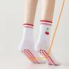 Cotton Yoga Socks Harajuku Street Cherry Embroidery Socks New Pilates Socks