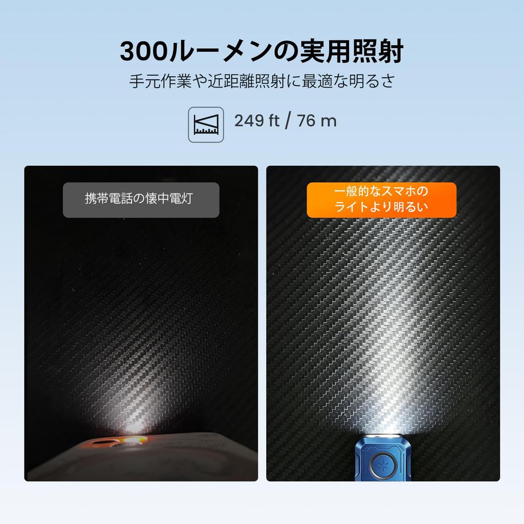 Sofirn SE1 Keychain Light EDC Light Ultra Small Flashlight 300
