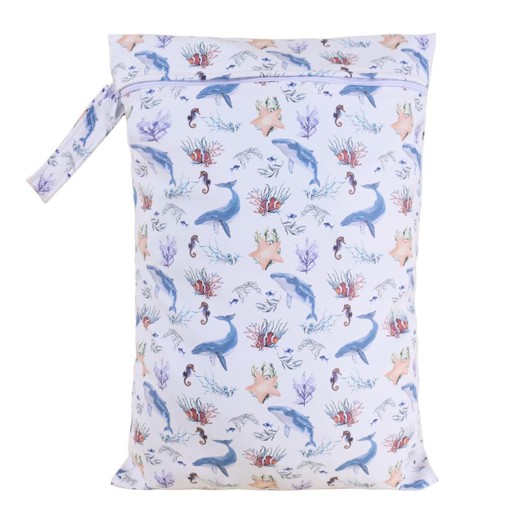 Recycled PU Travel Storage Bag with Separate Compartment for Clothing & Toiletries