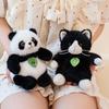 Sada plyšových zvířátek: Panda, Kočka, Pes, Králík Mini Látkové Panenky Dárek