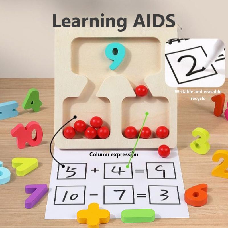 

Подсчет математических игрушек для детей, арифметическое сложение, вычитание, записываемое и стираемое учебное пособие