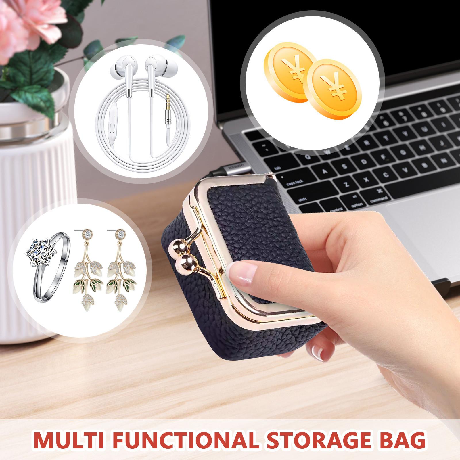 

Компактные, держатели для монет, золотые сумки, серьги, ожерелья, кольца, сумки для хранения ювелирных изделий, высококачественные шкатулки для ювелирных изделий One Size чёрный