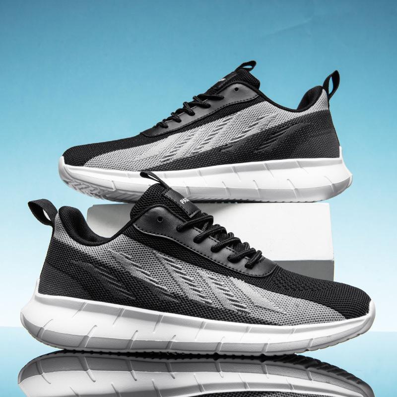 Flying Woven Shoes Mesh Breathable Trendy Shoes MD Cold Sticky Large Size Lightweight Running Shoes Sneakers