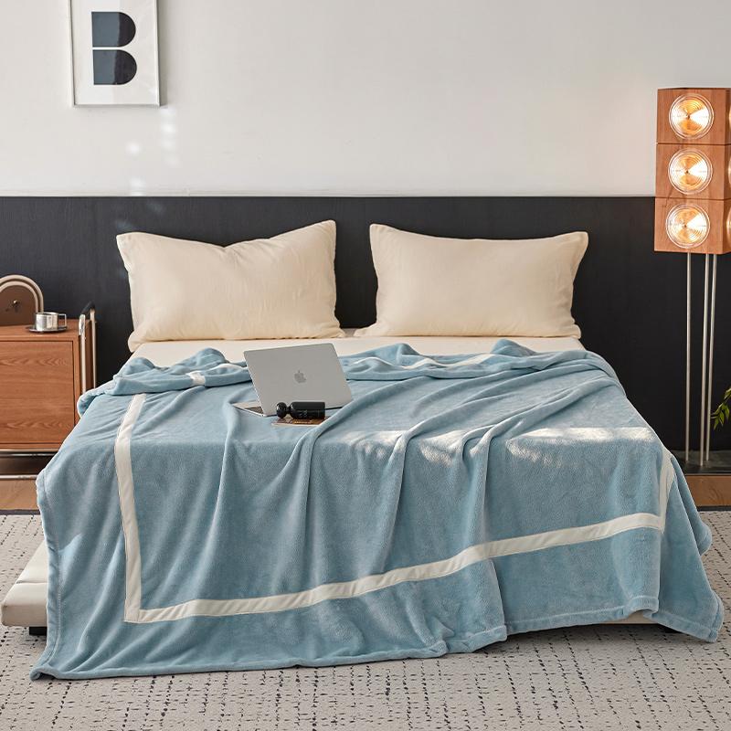 

Простое легкое роскошное флисовое одеяло, чистое квадратное одеяло, теплое пушистое одеяло для дома, дивана, кровати, кемпинга, путешествий 100x200cm (39x79in)