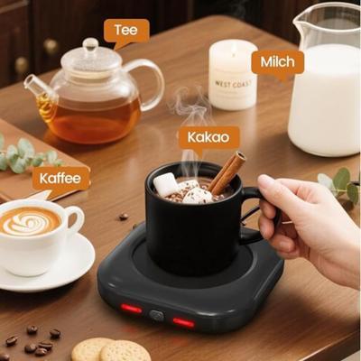 Auto Shut Off Desk Cup Heater Timer Function Electric Heating Plate Coffee Mug Warmer  Desk Use