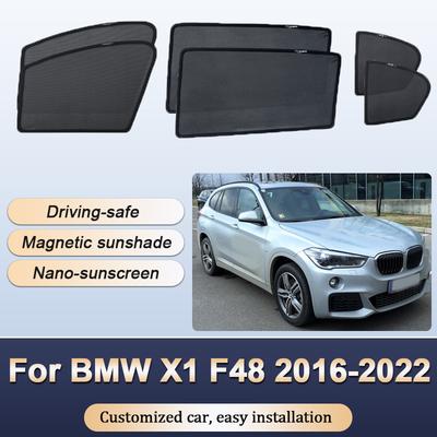 Солнцезащитные шторки для BMW X1 F48 2016 2017 2018-2021 2022 Магнитные солнцезащитные козырьки Сетчатые шторки на окна Теплоизоляция Автомобильные аксессуары