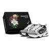 Air Monarch 4 Textile, Leather Cushioning Low Top Chunky Sneakers Unisex Black White 415445-102(TeamS-S-BOX)