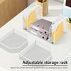 Metal File Rack 5/7 Section Office Desk Shelf Standing Desktop File Folder Adjustable Mesh File Folder Stand for Home Office