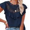 Elegant Women's Summer Blouses Fashion New Casual Woman Tops Women Shirt Blouse Chemise Femme Lace Blusas Top Female Mujer