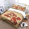 Red Three-headed Dragon. Bedding Sets Duvet Cover Sets Duvet Covers Pillowcases(1 * Duvet Cover 2 * Pillowcases Without Duvet Insert)
