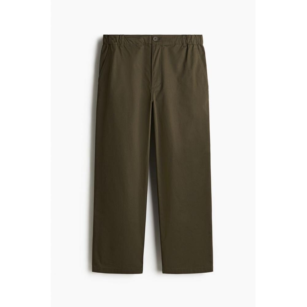 

Брюки чино HM Loose Fit Twill kHaki Green XS