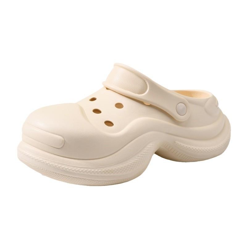 Girls' hole shoes heightening shoes wear thick soles, non-smelly feet, non-slip slippers, advanced sense