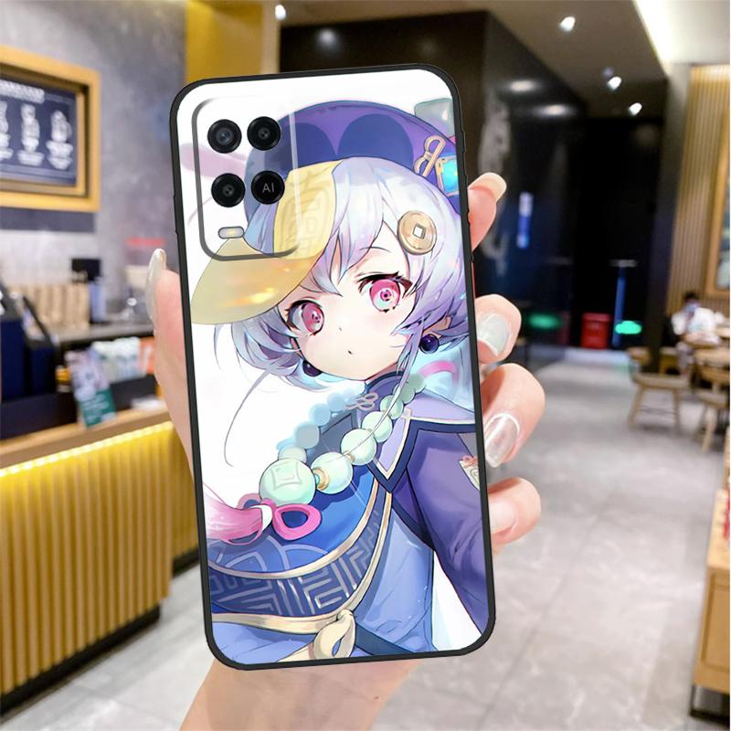 Genshin Impact Qiqi Case For Oppo A74 A54 A94 A78 A98 A18 A60 A80 A40 A38 A58 A96 A76 A16 A15 A17 A57 A77 A5 Pro