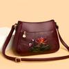 Fashion Luxury Women Tote Bags Designer Flower PU Leather Shoulder Crossbody Bags for Women Commuting Handbags Mother Sac A Main