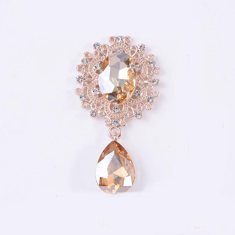 Engood 50Pcs Glass Rhinestone Pendant Button Wedding Sewing Trim & Embellishments Craft DIY Clothing Brooch Decoration Crafts