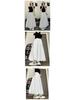 Damskirt med hög midja, elastisk, drapering och lykta, koreansk stil - Vår/Sommar