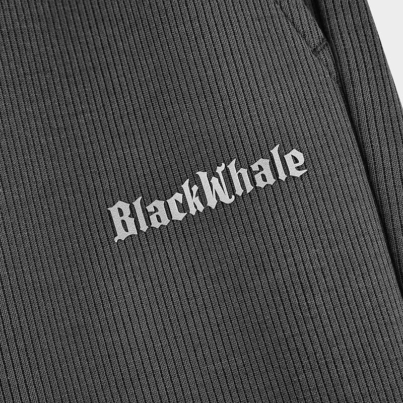 HLA Black Whale Men's Straight Casual Sweatpants