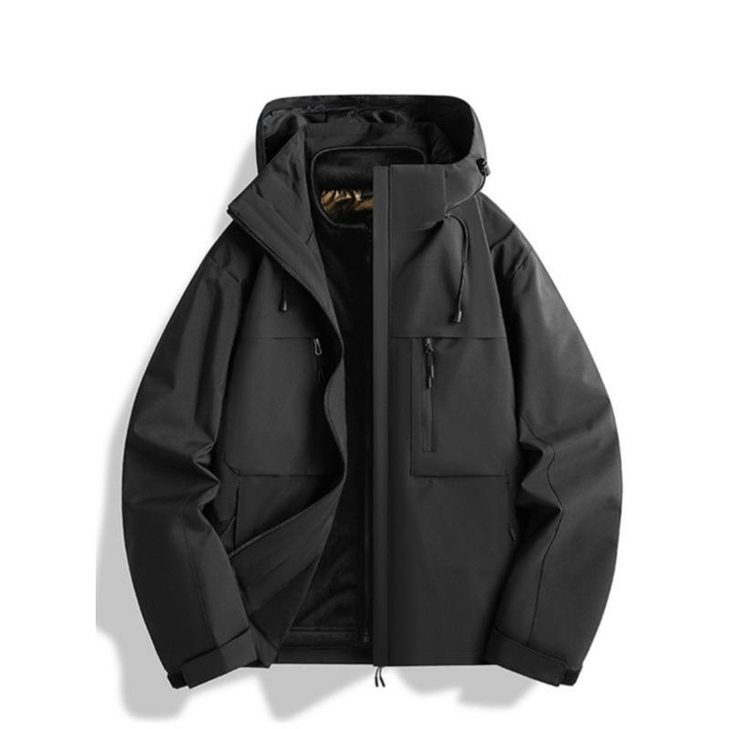 

Уличная куртка для женской куртки Три в одном Съемная Новая Ветрозащитная Водонепроницаемая Альпинистский костюм для мужчин 3XL