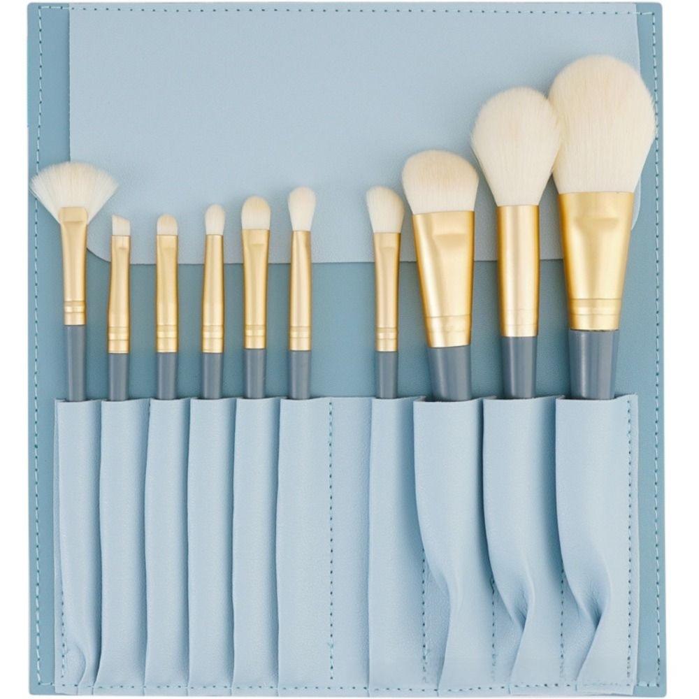 10PCS Super Soft Soft-Bristled Makeup Brushes Portable Professional Makeup Brushes  Makeup Artist