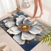 3D Bathroom Floor Mat Bathroom Diatom Mud Absorbent Mat Toilet Door Carpet Entry Door Non-slip Soft Mat Door Mat