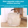 Outdoor Camping Picknickkorb, Strandkorb, tragbares faltbares Gartenwerkzeugset, Aufbewahrung Badartikel Tasche, Badekorb,