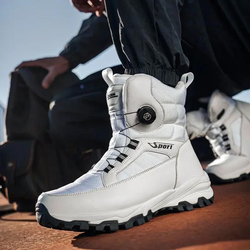 

2025 Winter New Thick-soled Non-slip Comfortable Lightweight Velvet Outdoor Cotton Boots Men 40