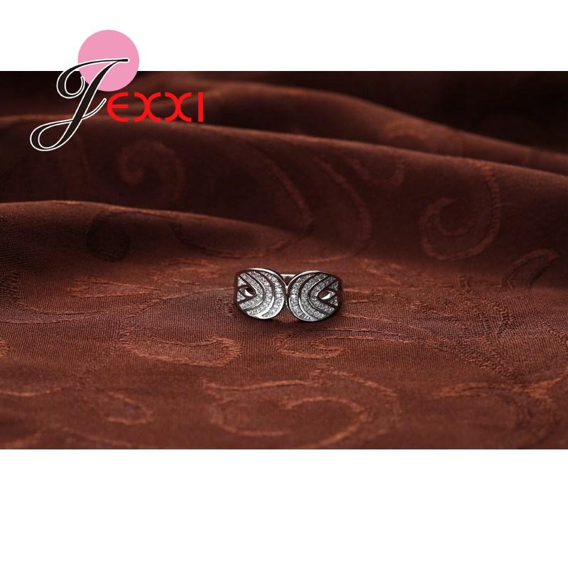 New Style Rhinestone 925 Sterling Silver Color Color Finger Rings Best Birthday Party Gifts For Friends Women Engagement Jewelry