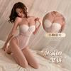 Fishbone waist chain suspender onesie sexy mesh splicing waist tight
