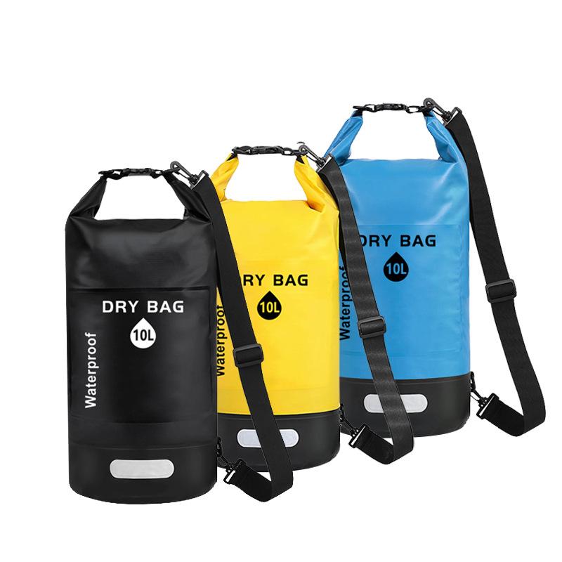 Borsa Secchiello Impermeabile da Esterno, Borsa Asciugatura, Borsa da Nuoto, Borsa Impermeabile, Borsa da Montagna da Spiaggia, Rete con Chiusura a Clip in PVC, Borsa Impermeabile.